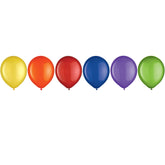 Assorted Solid Color 12" helium quality 72 count Latex  Balloons